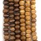 The Bead Chest Copper Inlaid Rustic Brown Bone Mala Beads (10mm)